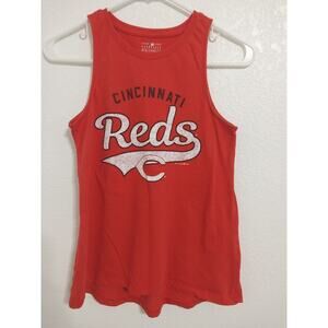 Cincinnati Reds Womens Size XS Red White Black Tank Top Genuine Merchandise
